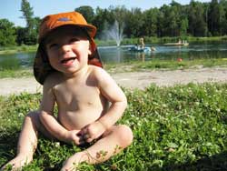 naturist / nudist baby