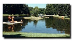 Glen Echo pond and island