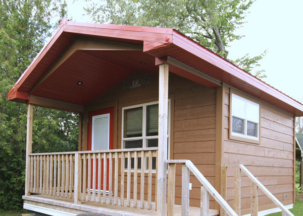 Cozy Camp Cabin outside