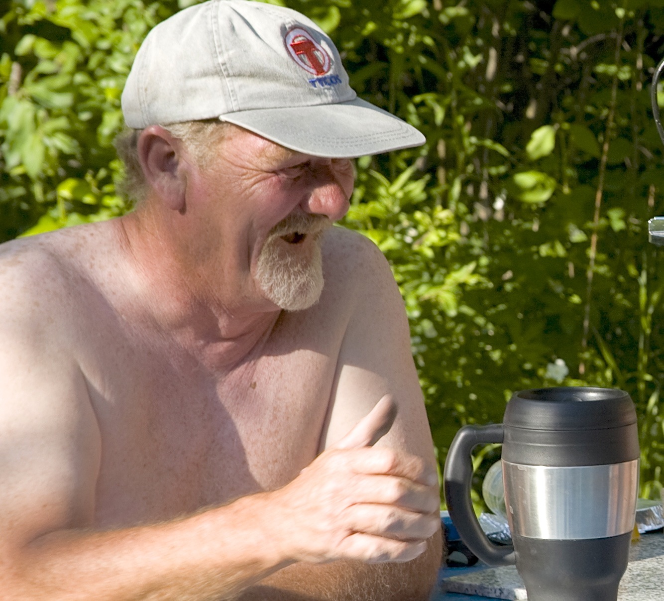 Larry Rafferty aka Gummy at Bare Oaks Family Naturist Park