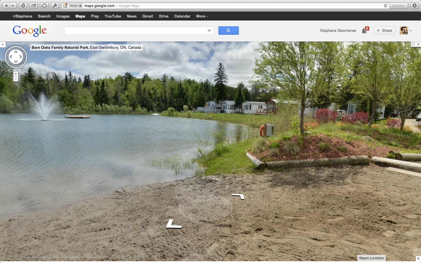 Google Streetview tour of Bare Oaks Family Naturist Park