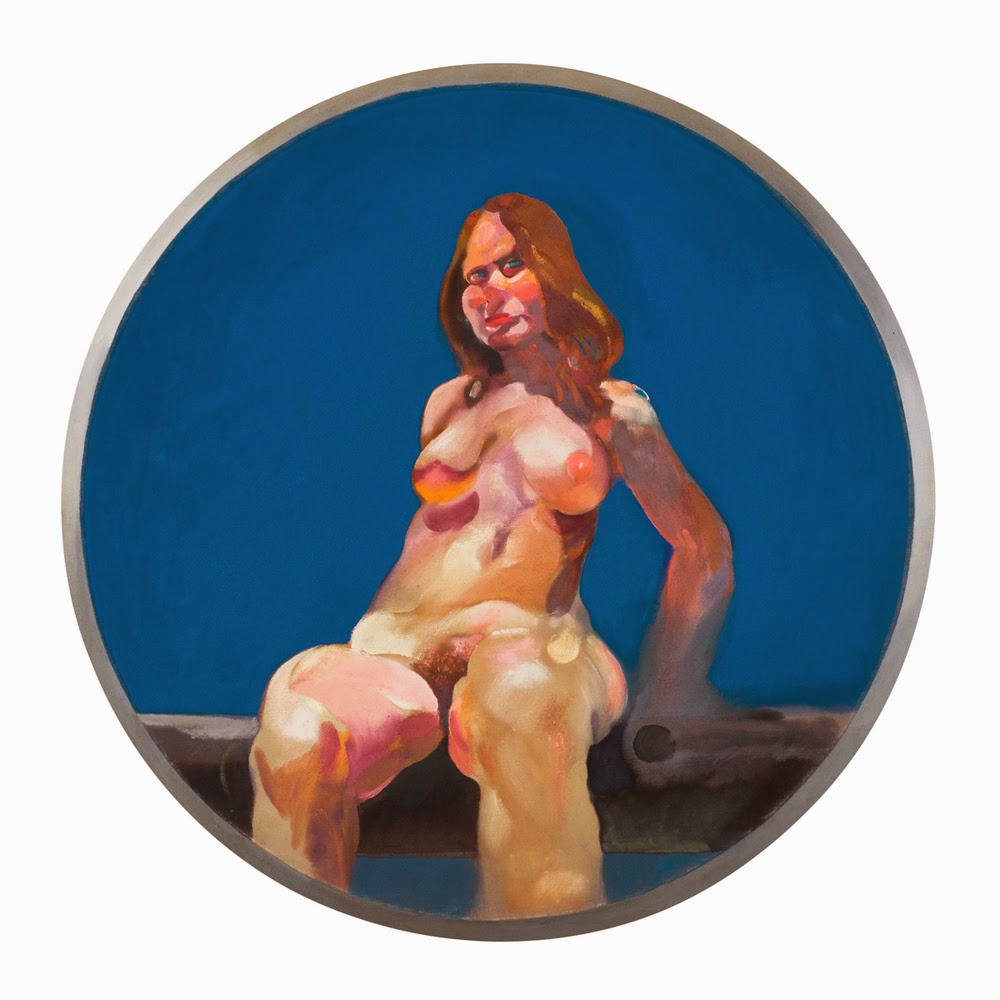 Nude painting of a woman sitting