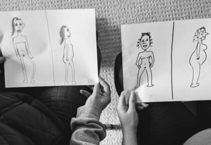 self-perception drawings