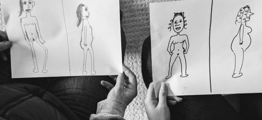 self-perception drawings