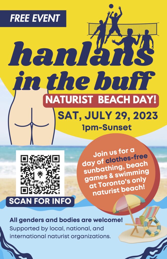 Hanlan's in the Buff 2023 event poster